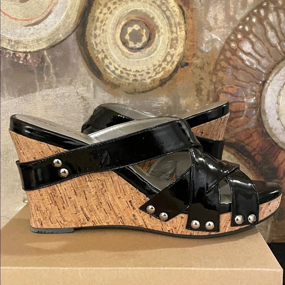 Me Too Black Patent Wedges - Picture 6 of 9